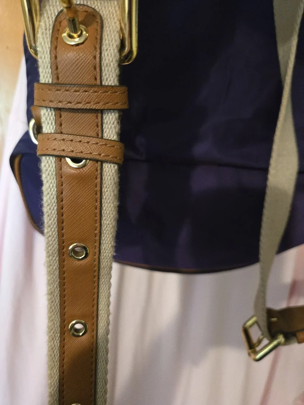 Michael Kors Kempton Purple Nylon Backpack Bag